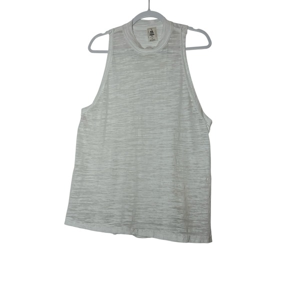 We The Free Tops - Free People We The Free Tank Top Womens Large White Sleeveless Oversized Stretch